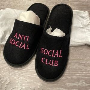 Anti Social social club slippers